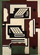 Fernard Leger Composition aux Deux Machines a Ecrire oil painting